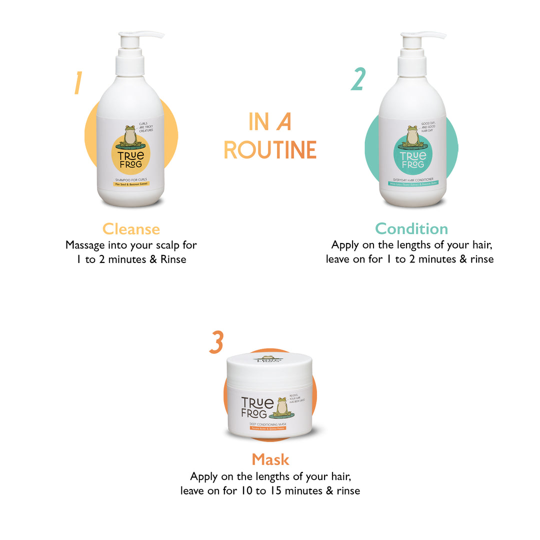 Shampoo for Curls & Deep Conditioning Mask - 250ml+200gm