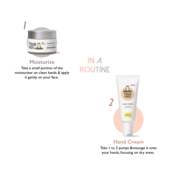 Sleeping Mask & Hand Cream Combo - 50gm+50gm