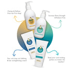 Shampoo for curls (250ml), Everyday Hair Conditioner (250ml), Curl Defining Cream (150ml) ,Styling Gel for Curls(150ml)