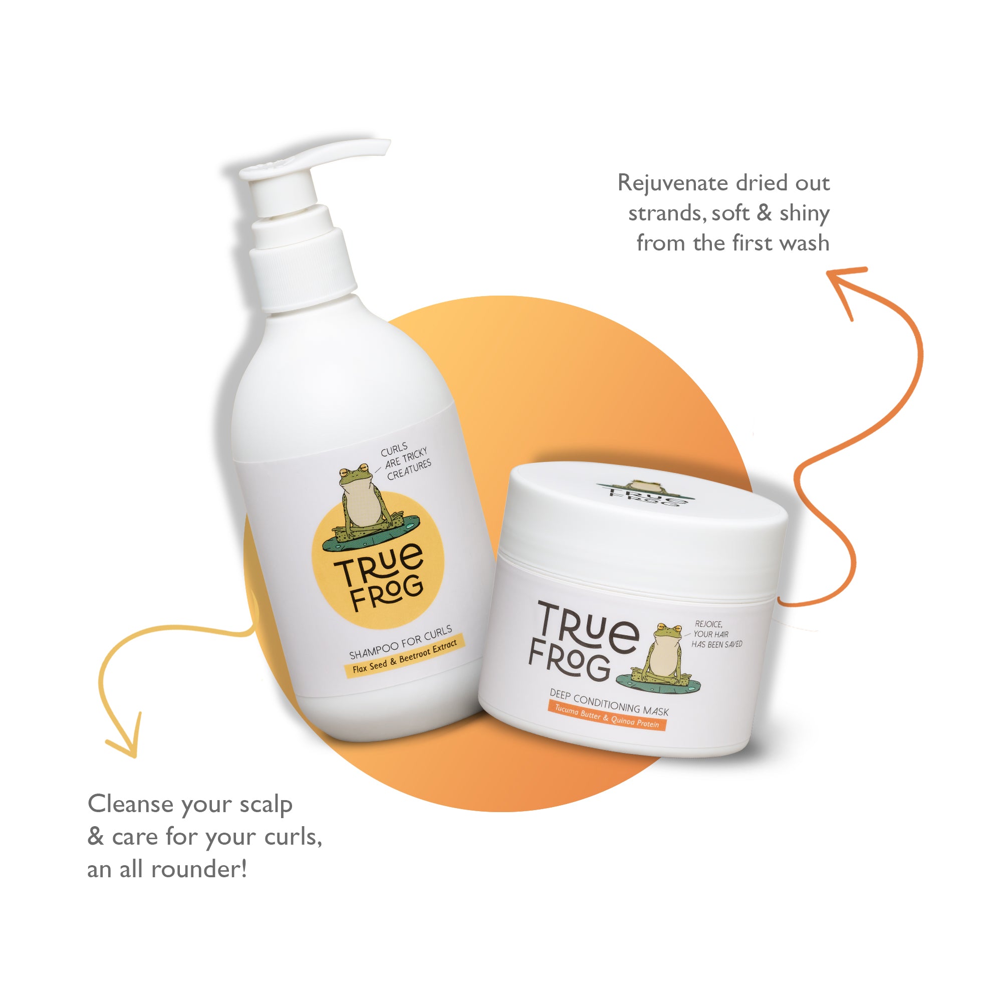 Shampoo for Curls & Deep Conditioning Mask - 250ml+200gm