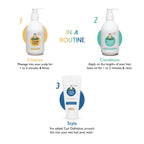 Shampoo for curls (250ml), Everyday Hair Conditioner (250ml), Curl Defining Cream (150ml)