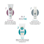 Leave in Conditioner(200g), Styling Gel for Curls(150ml), Volumizing Mousse(150ml)