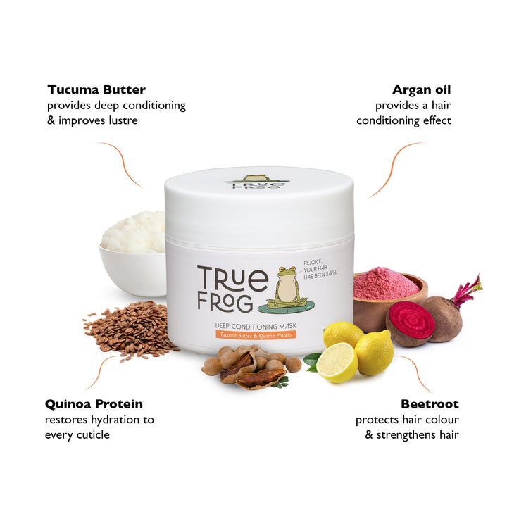 Deep Conditioning Mask for Intense Hydration with Tucuma Butter & Quinoa Protein | For All Hair Types |